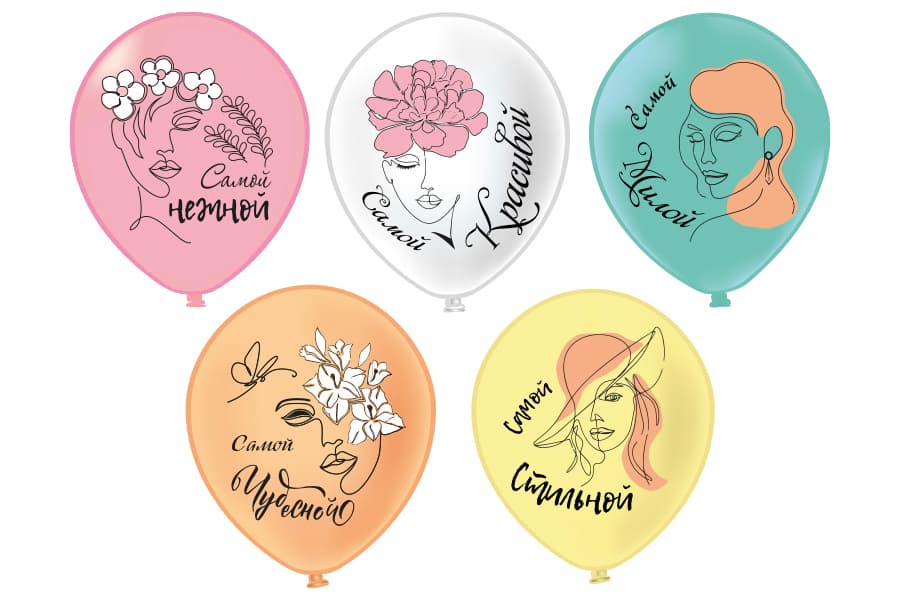 Б 12"/ 30 см шелк Образ! 5 дизайнов