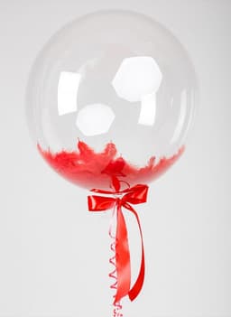 Баблс 45 см с перьями (красные)