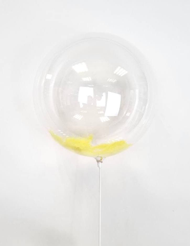 Баблс 45 см с перьями (желтые)