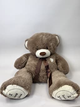 Большой плюшевый мишка Феликс шоколадный 150 см