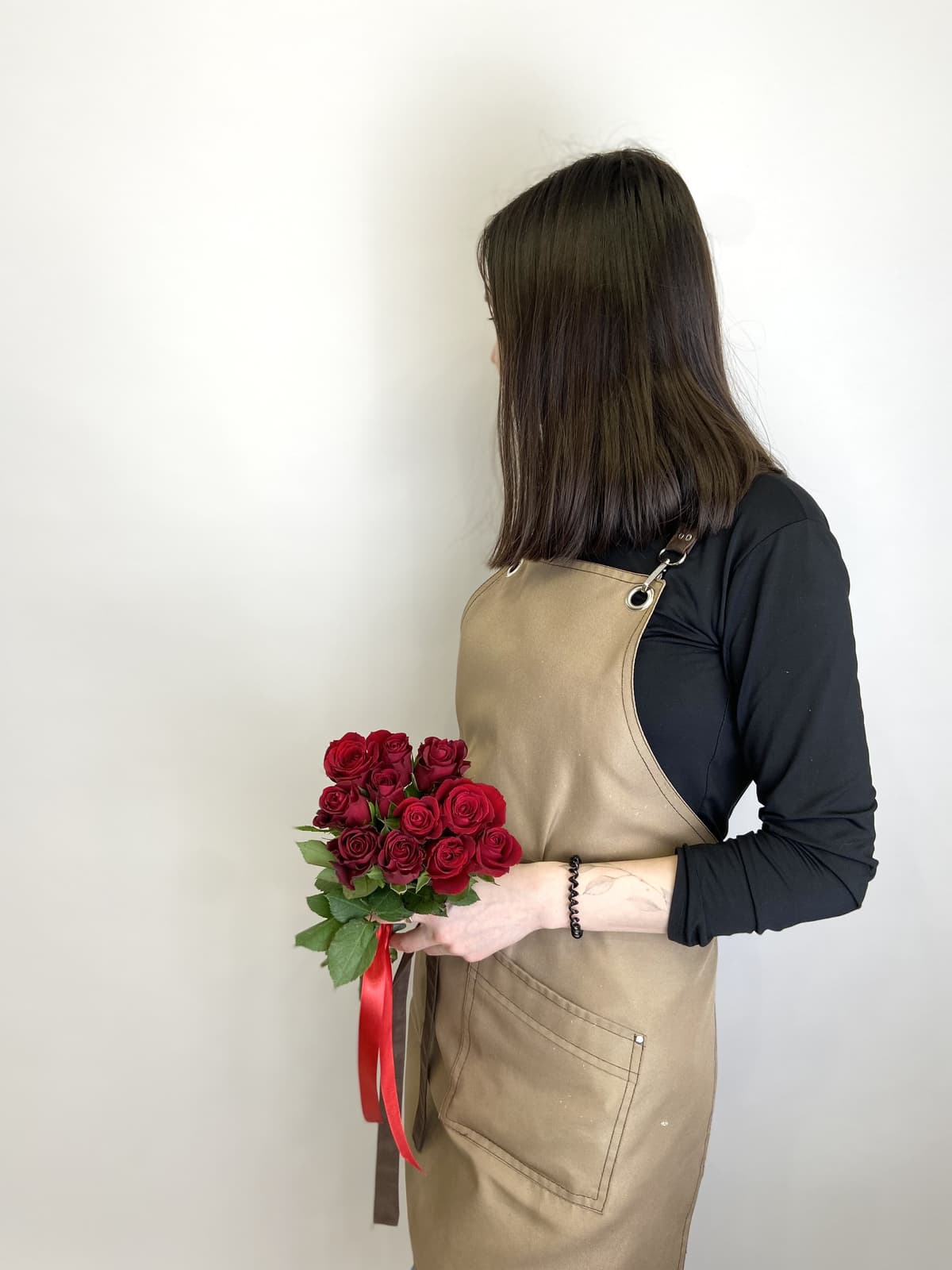 Букет 11шт КРАСНЫЕ Розы Кения 35-40см