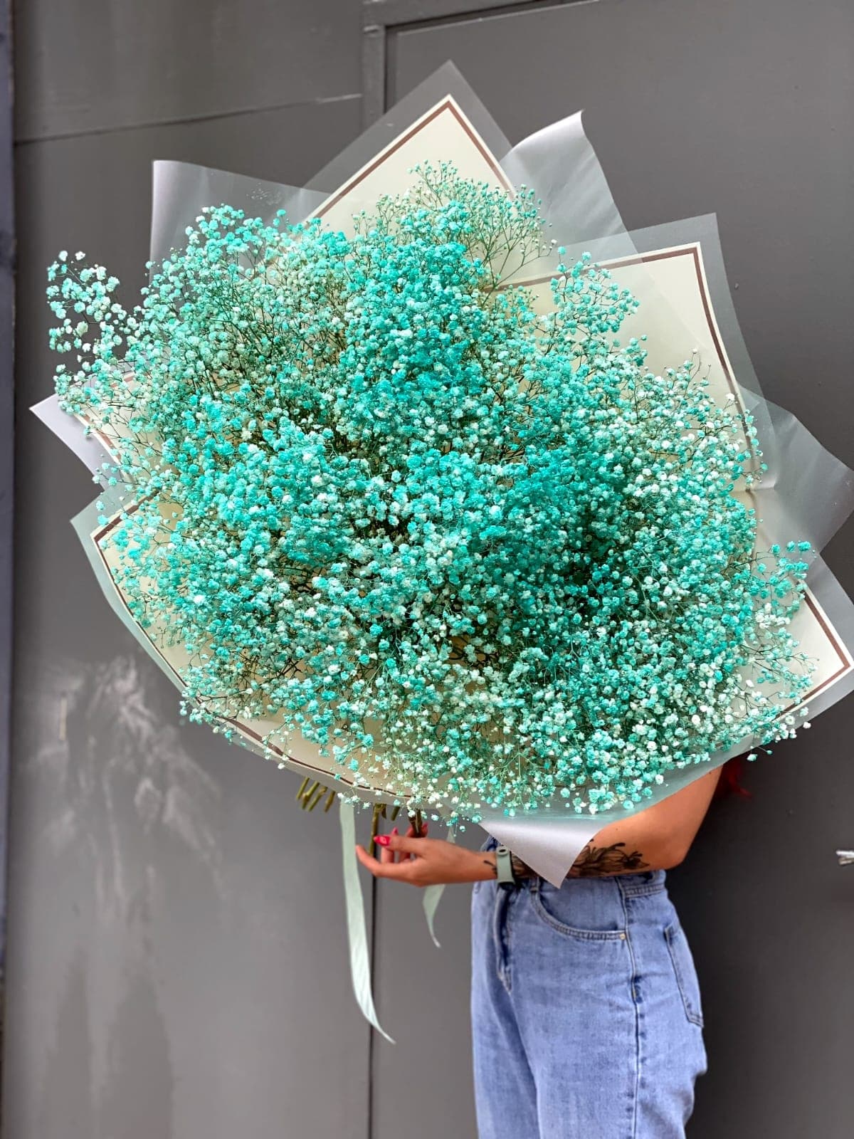 Праздничный букет Colors of summer: mint (L)