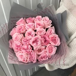 Букет из 25 Пионовидной Розы pink O’Hara