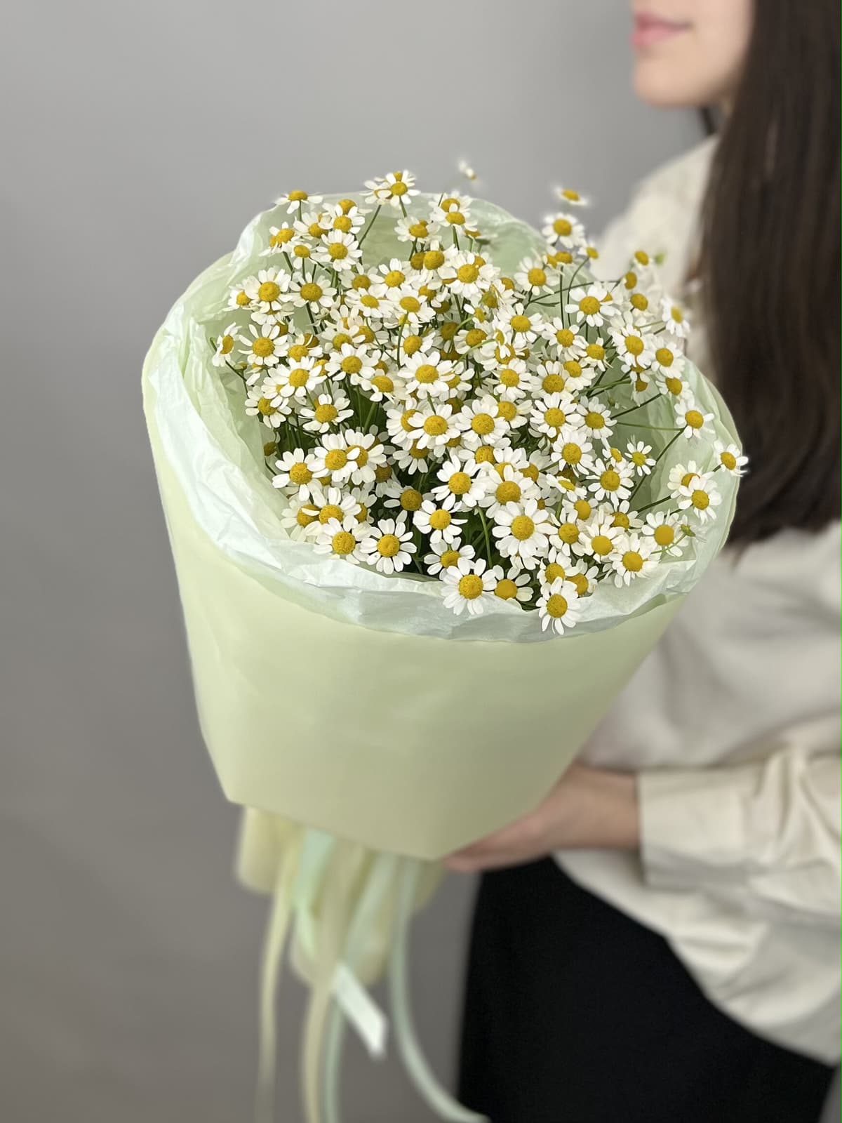 Мини букет из 5 полевых ромашек