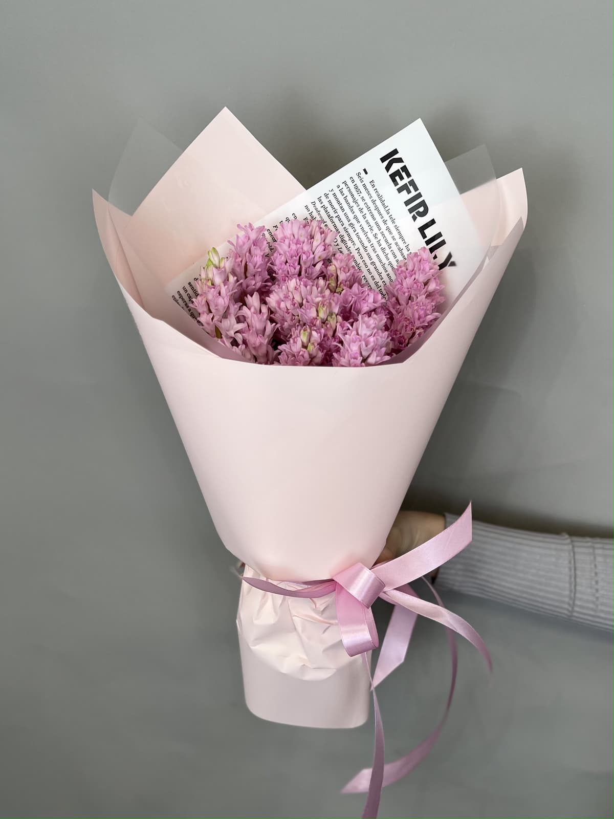 Букет из гиацинтов "Fondant" L