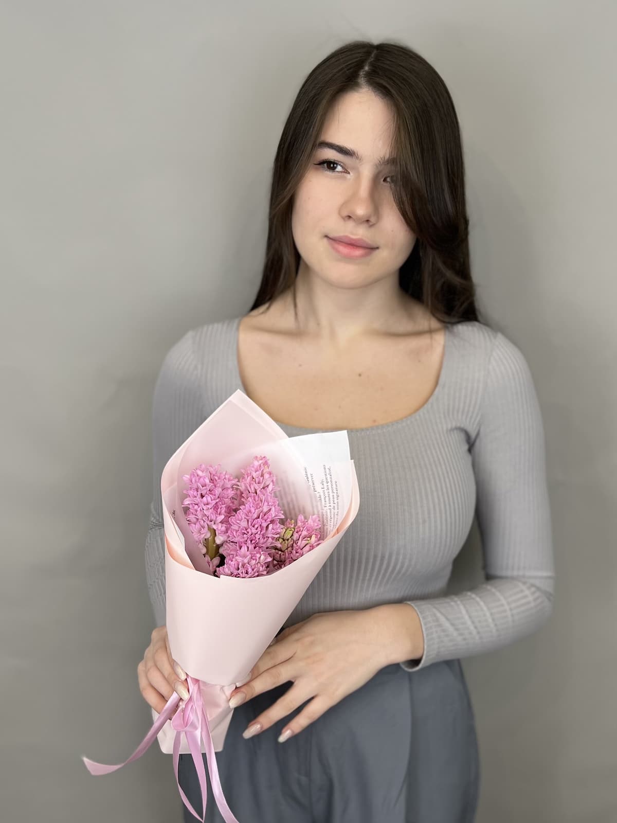 Букет из гиацинтов "Fondant" S