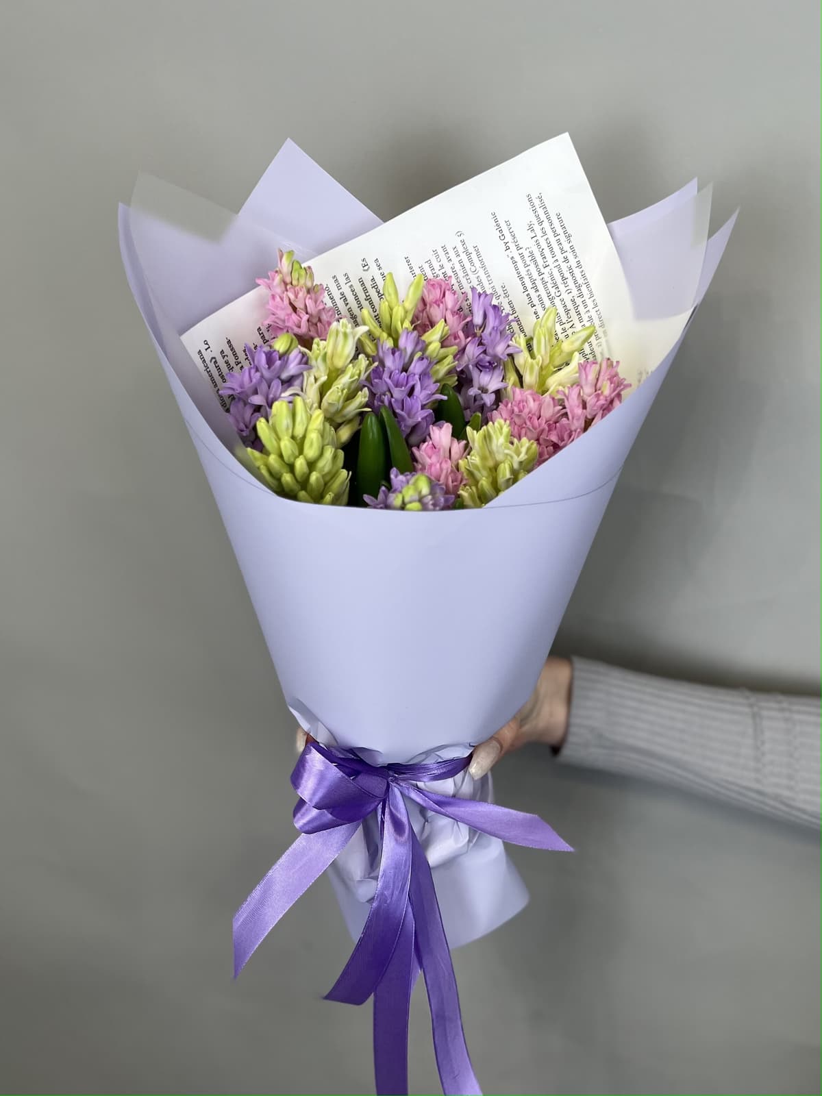 Букет из гиацинтов "Нежность" L