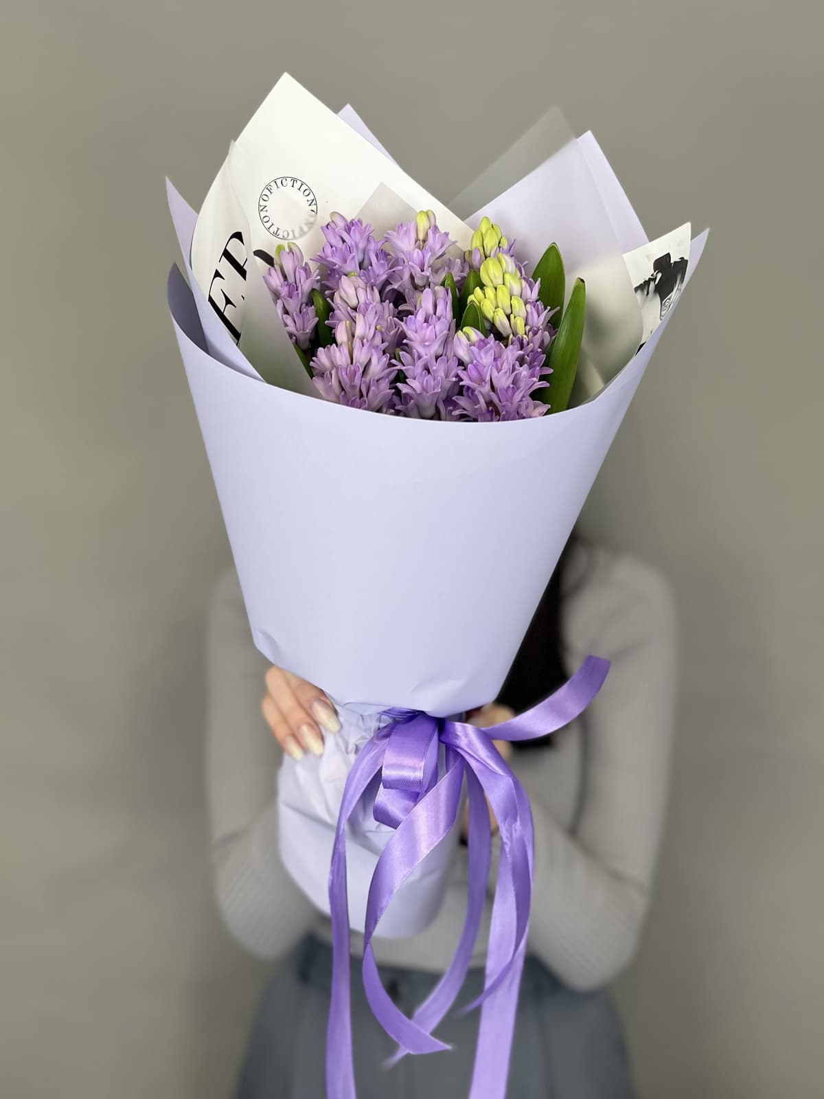 Букет из гиацинтов "Purple star" M