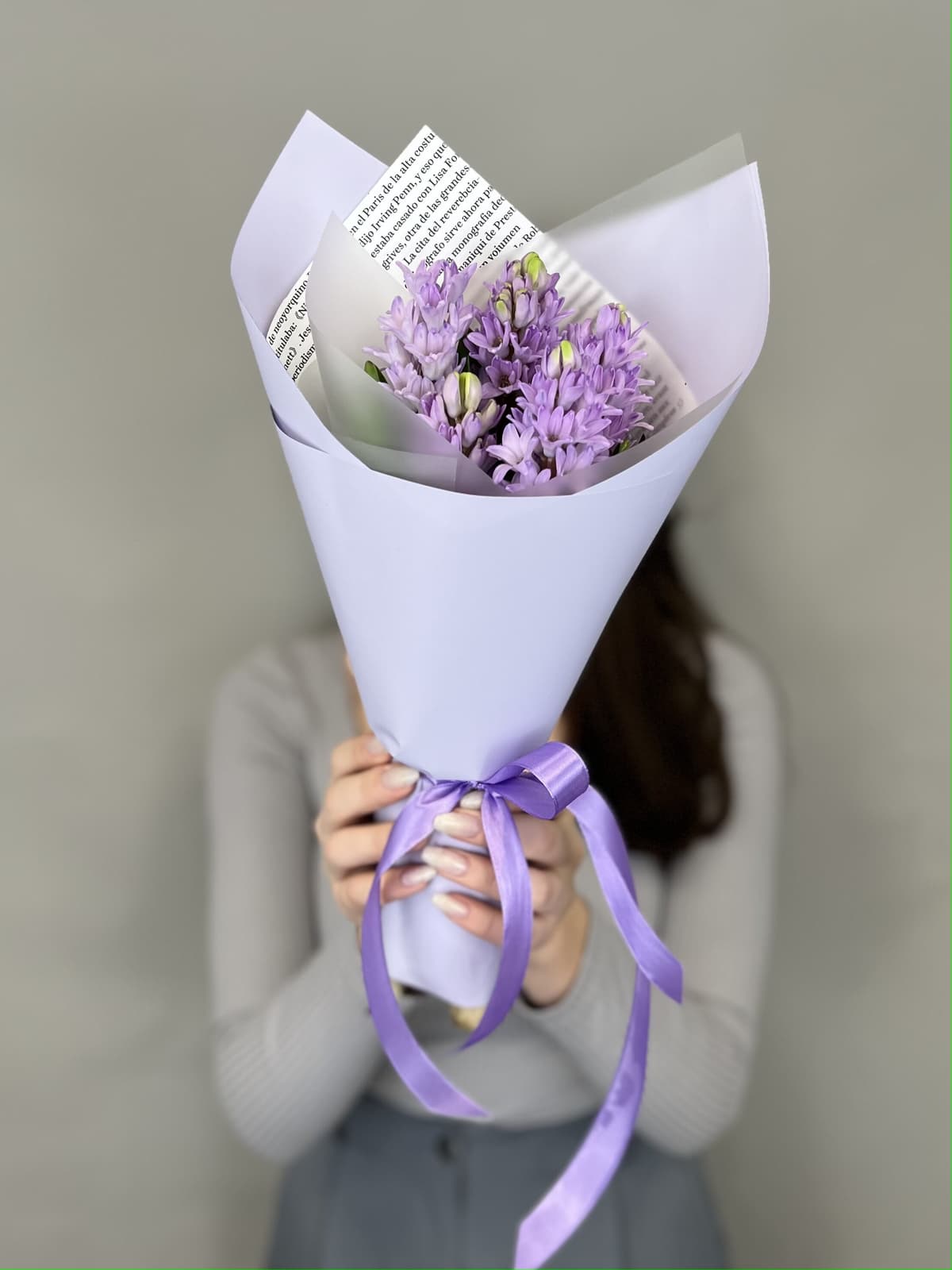 Букет из гиацинтов "Purple star" S