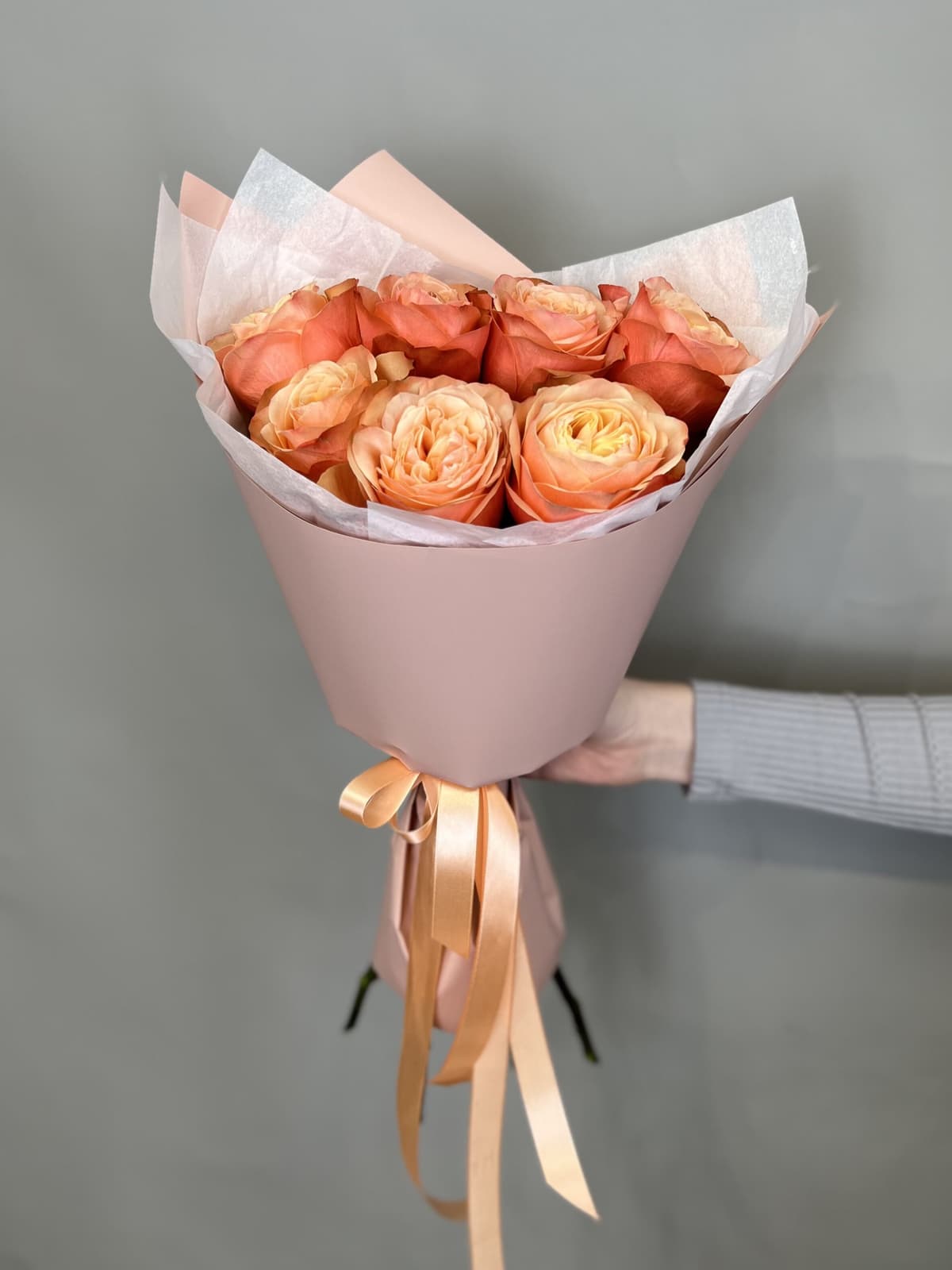 Букет из пионовидных роз "Kahala" S