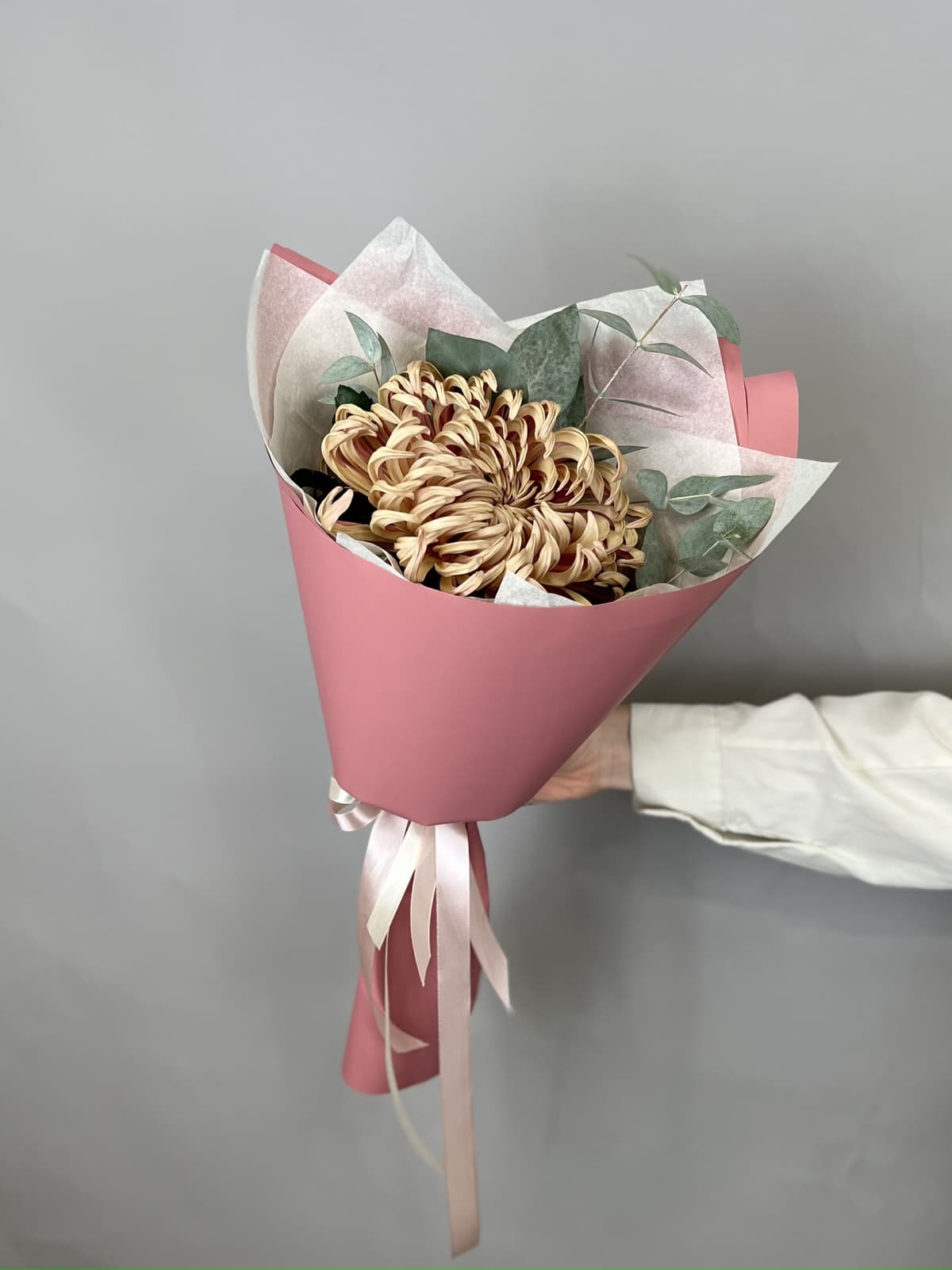 Дизайнерский букет хризантем "Copper" XS