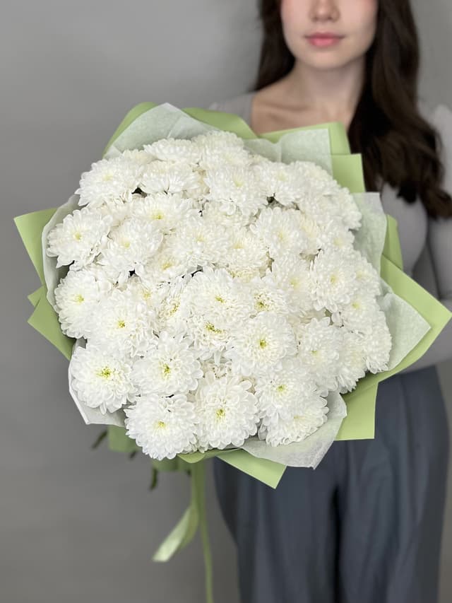 Весенний букет хризантем "Оазис" Весенний букет хризантем "Оазис"