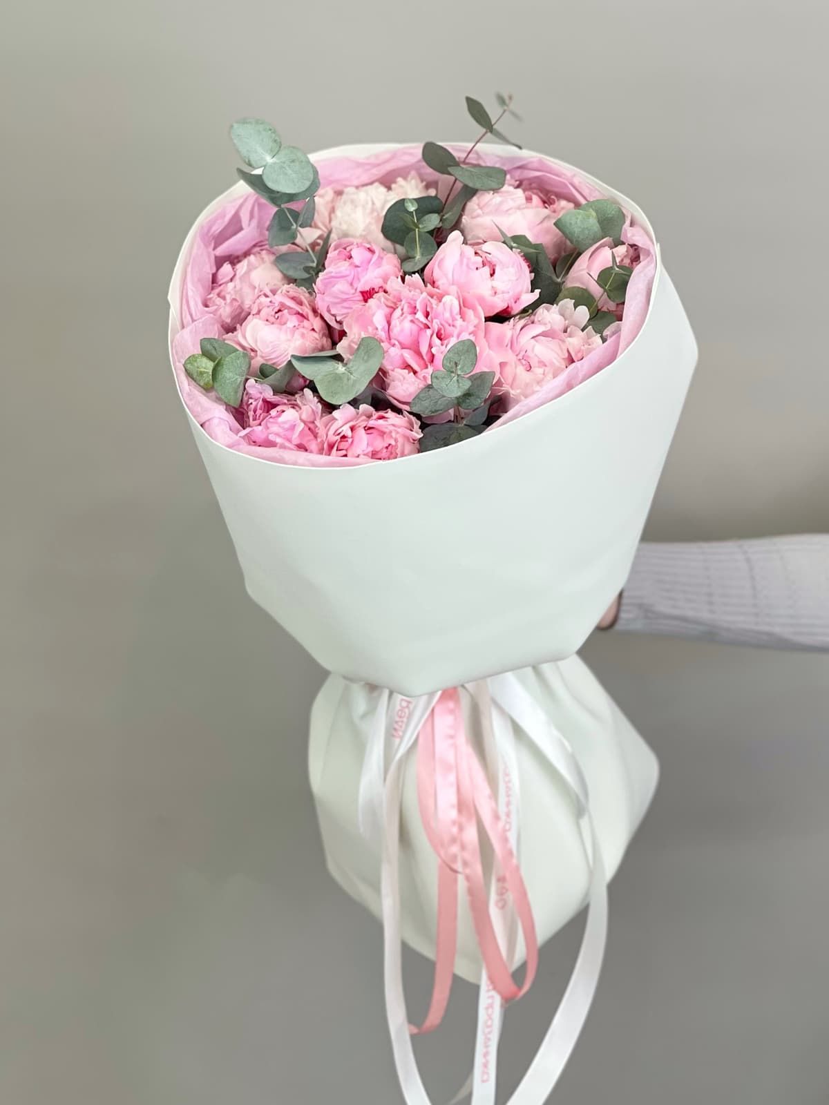 Букет пионов "Fluffy pink"