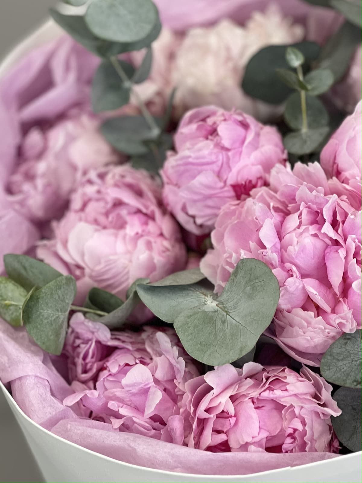 Букет пионов "Fluffy pink"