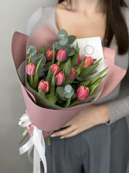 Букет пионовидных тюльпанов "Columbus" S