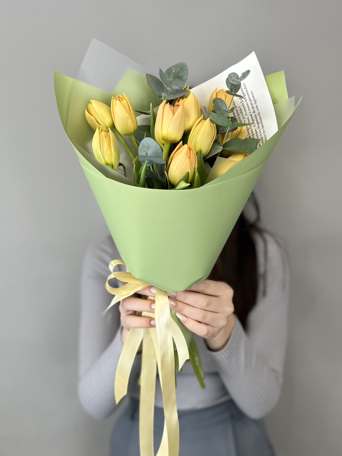 Букет пионовидных тюльпанов "Orca" S