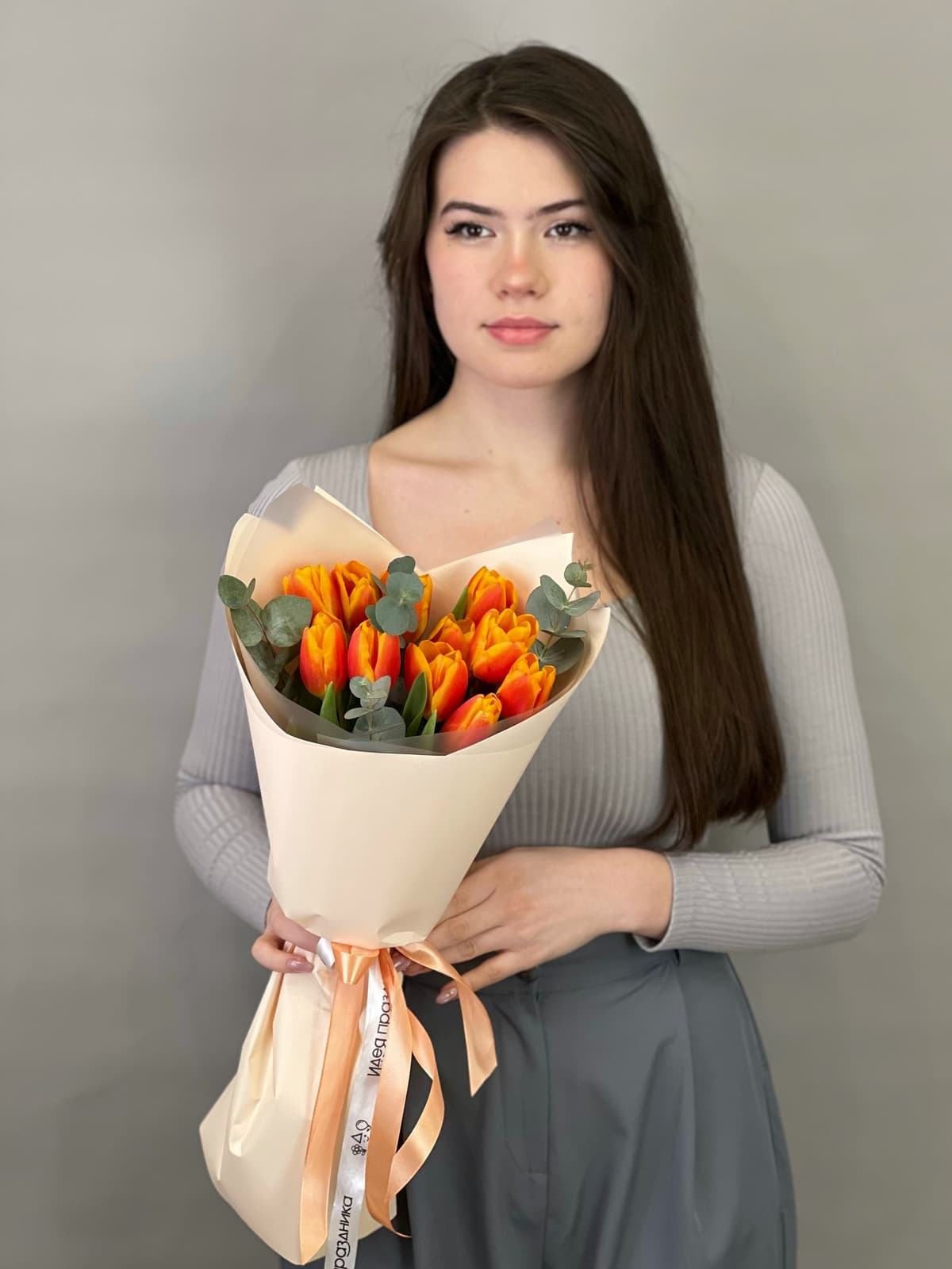 Оригинальный букет тюльпанов "Nemo" S