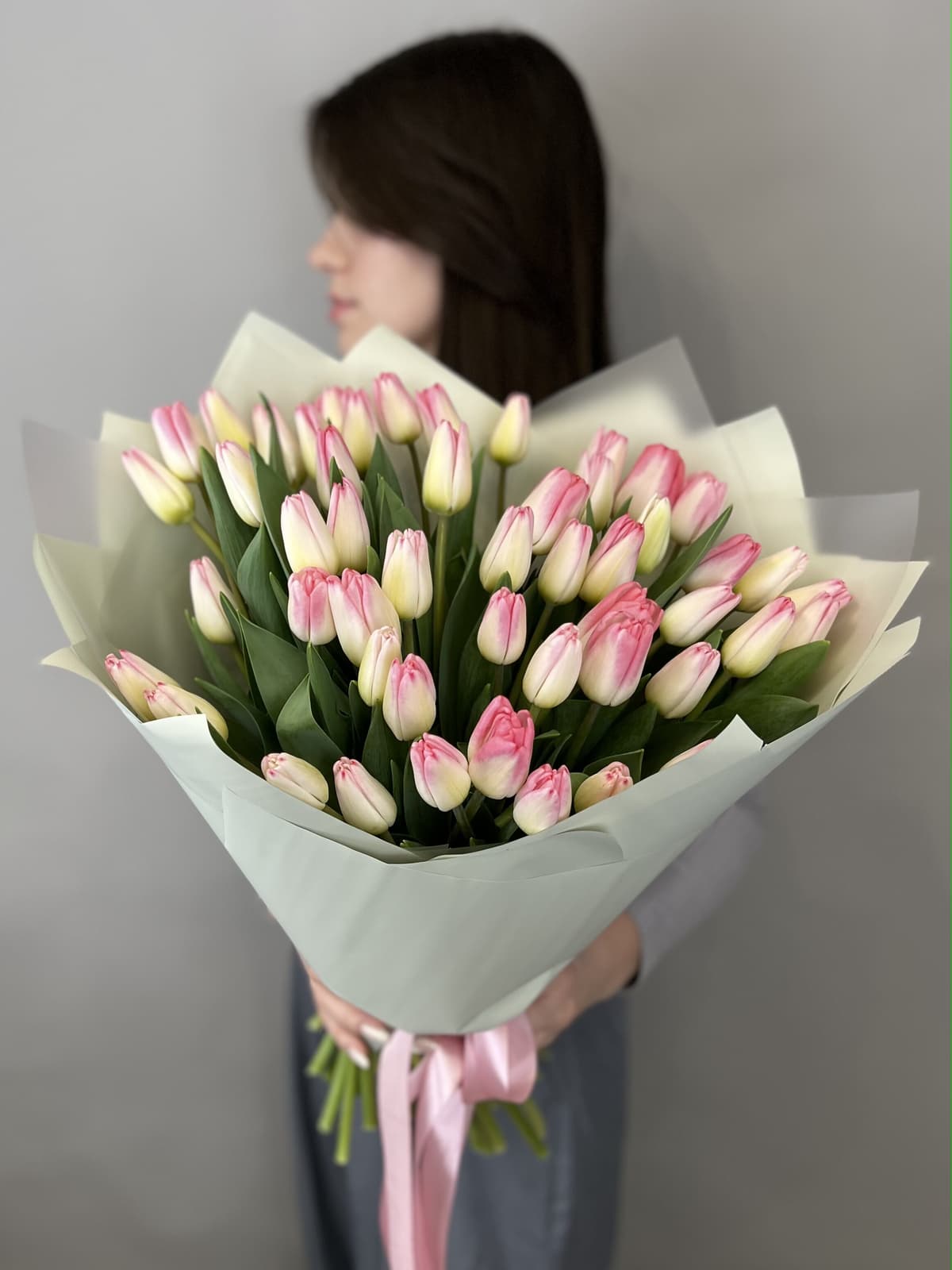 Букет тюльпанов "Pink" L