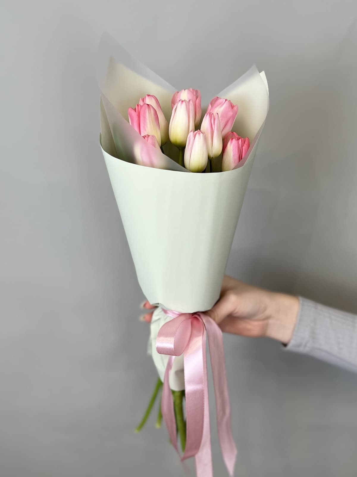 Букет тюльпанов "Pink" XS