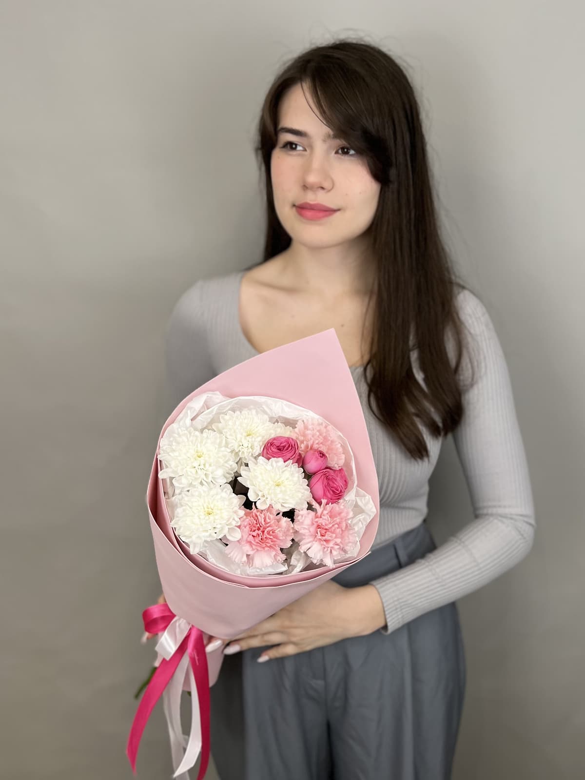 Дизайнерский букет "Малина"