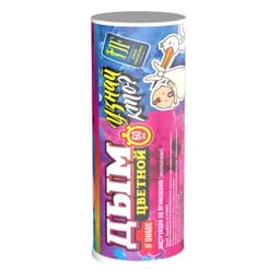 Дым цветной "Узнай кто?" Гендерный, розовый / 1 шт. /