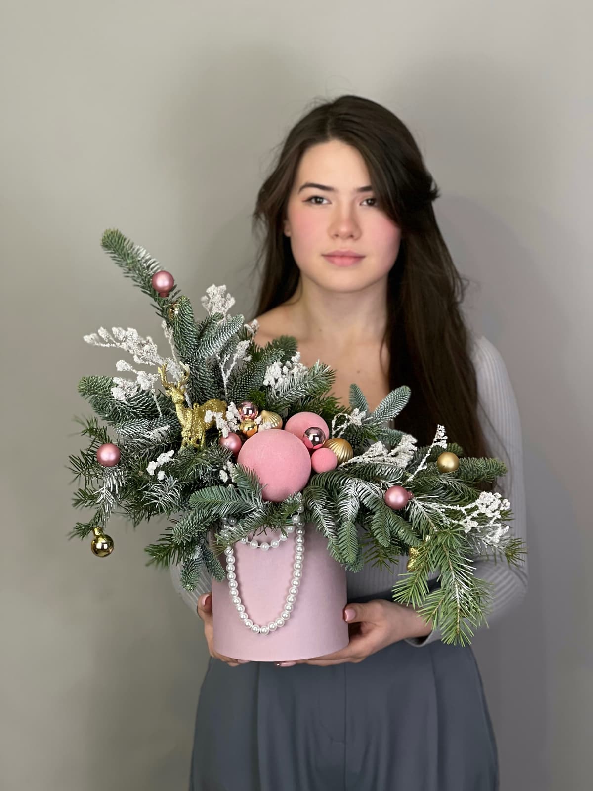 Елочная композиция "Сказочный олень"