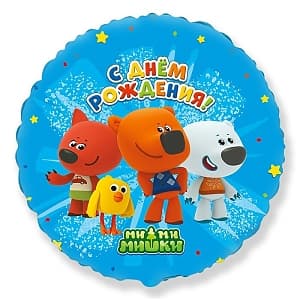 Ф 18" Круг Ми-Ми-Мишки Друзья С Днем рождения/FM Ф 18" Круг Ми-Ми-Мишки Друзья С Днем рождения/FM