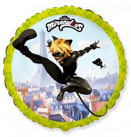 Ф 18" Круг, Супер-кот (м/ф Леди Баг)/FM/