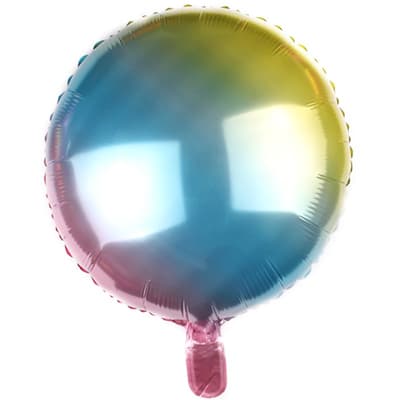 Ф Б/РИС 18" КРУГ Металлик Радуга нежн / 45 см Ф Б/РИС 18" КРУГ Металлик Радуга нежн / 45 см
