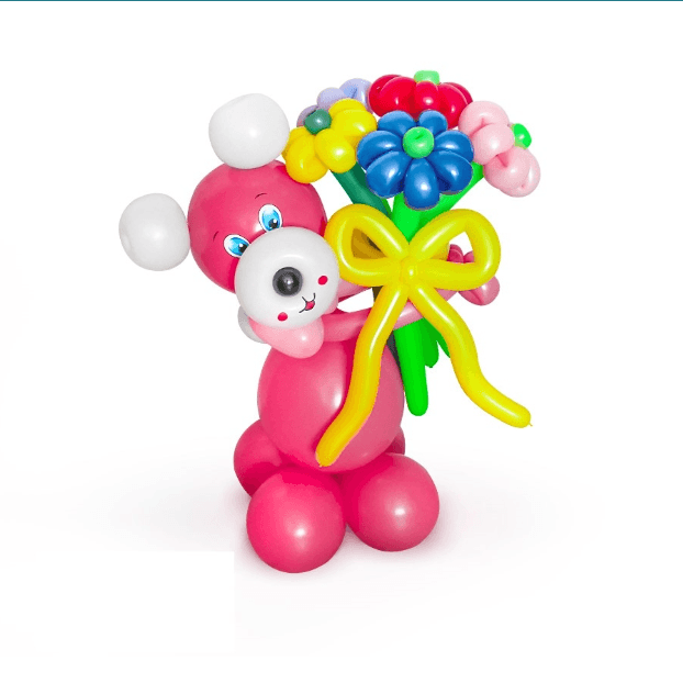 Фигура Мишка с букетом 2 Фигура Мишка с букетом 2