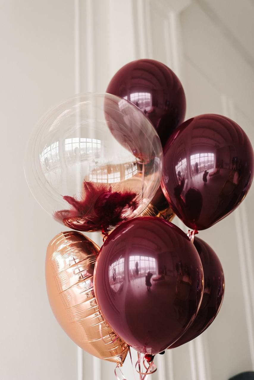 Фонтан из шаров "Бордо"