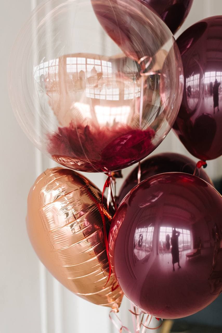 Фонтан из шаров "Бордо"