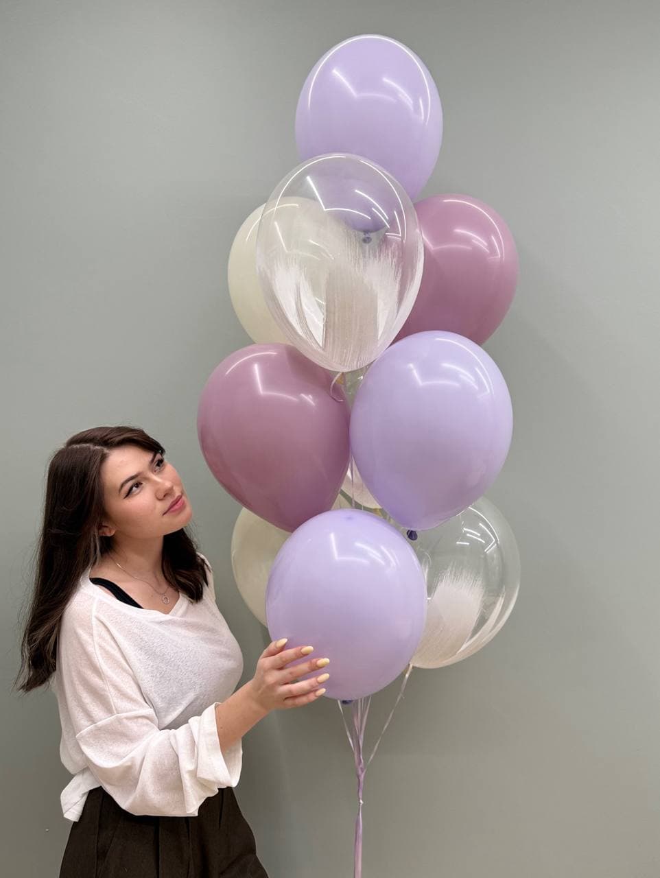 Фонтан из шаров «Фиалка»