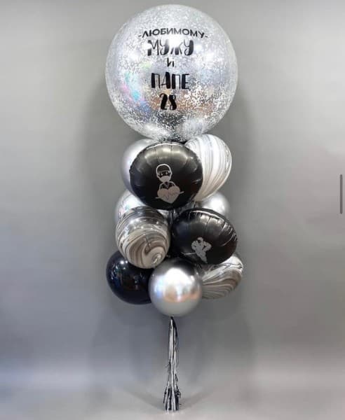 Фонтан из шаров "Любимый папа" Фонтан из шаров "Любимый папа"