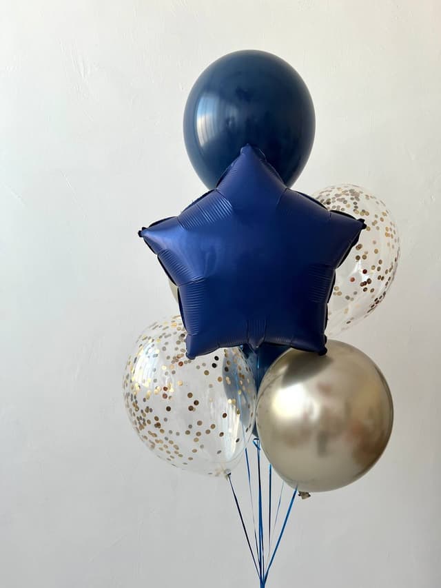 Фонтан из шаров «Navy blue» Фонтан из шаров «Navy blue»