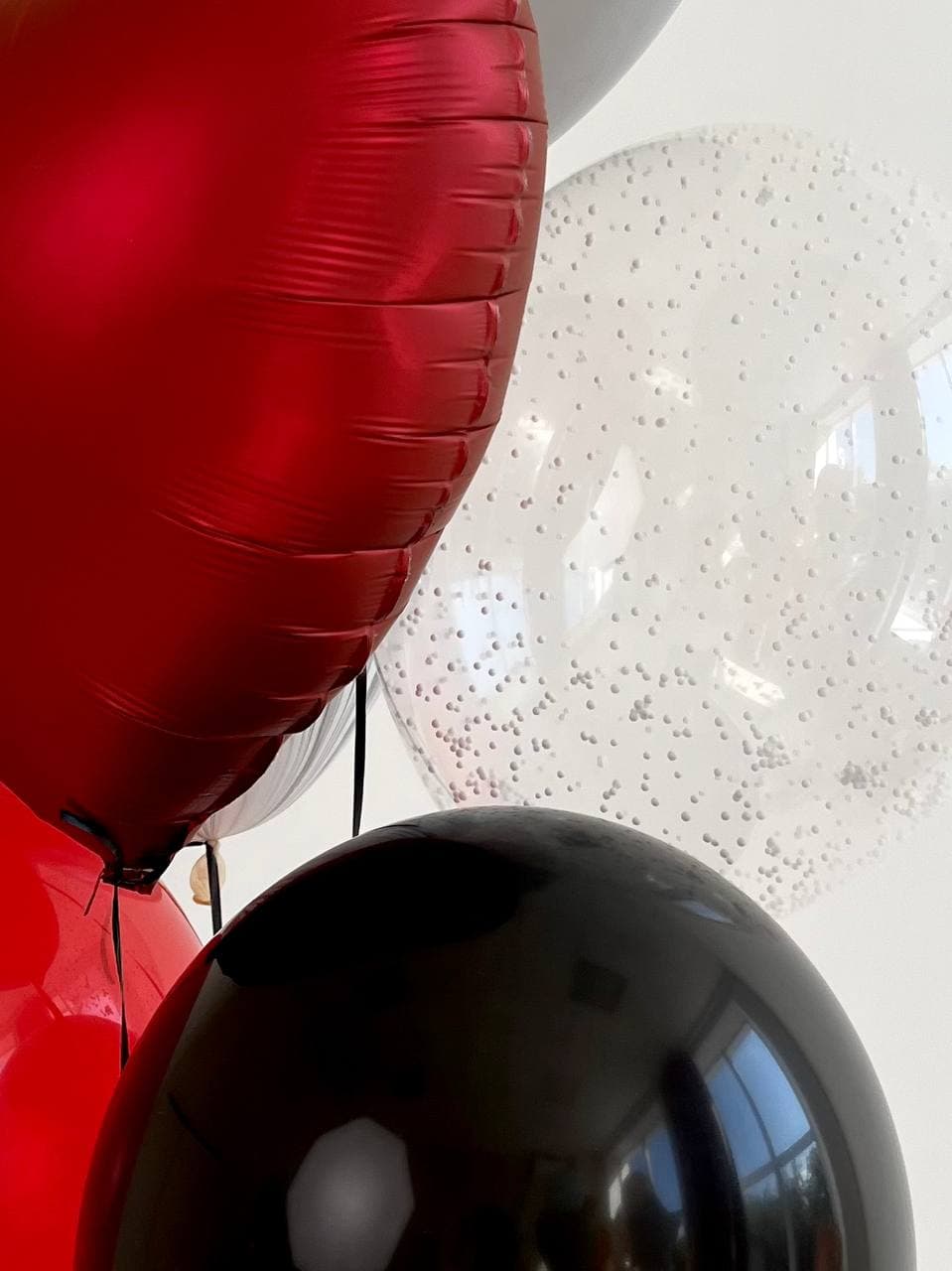 Фонтан из шаров «Рубиновый»