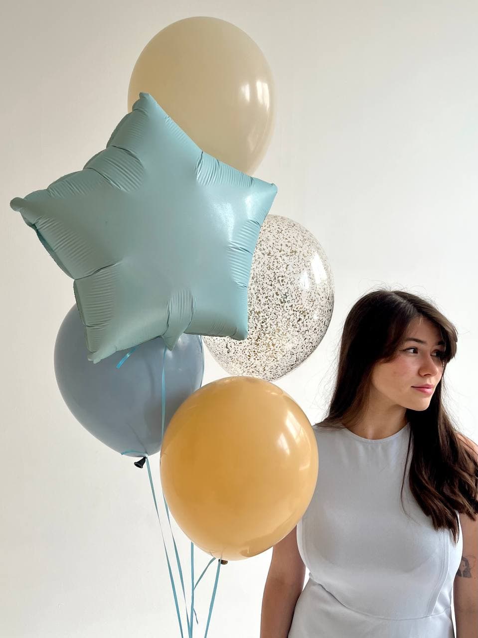 Фонтан из шаров «Утренний Латте»