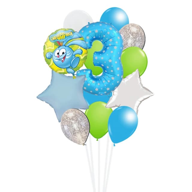 Фонтан с цифрой "Смешарики" Фонтан с цифрой "Смешарики"