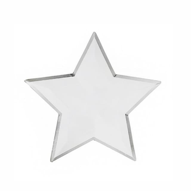 Формовые тарелки 23*23 см "Звезда" с тиснением / 6 шт. / Формовые тарелки 23*23 см "Звезда" с тиснением / 6 шт. /