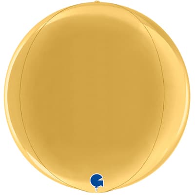 Г 3D СФЕРА б/рис 15"/ 35 см Металлик Gold