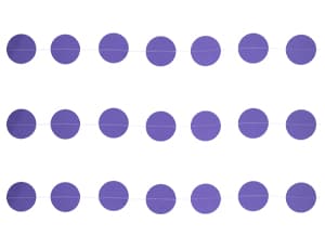 Гирлянда н/нитке Круги фиолетовый 2,2м Гирлянда н/нитке Круги фиолетовый 2,2м