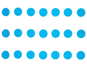 Гирлянда н/нитке Круги голубые 2,2м Гирлянда н/нитке Круги голубые 2,2м