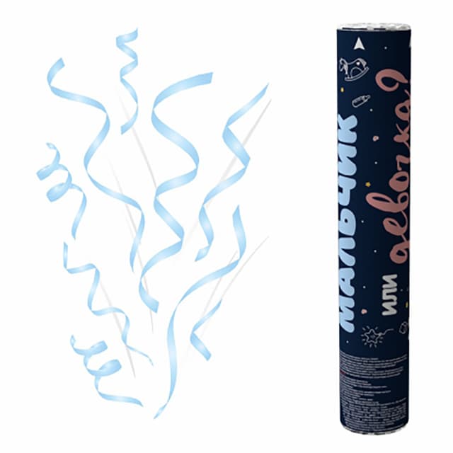 Хлопушка ручная Гендерная, цвет 2 25 см / 1 шт. / Хлопушка ручная Гендерная, цвет 2 25 см / 1 шт. /