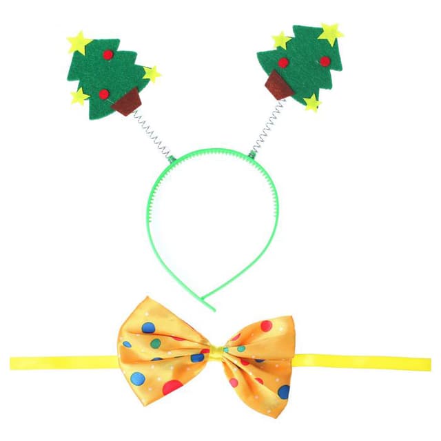 Карнавальный набор "Ёлочки" 2 предмета: ободок, бабочка Карнавальный набор "Ёлочки" 2 предмета: ободок, бабочка