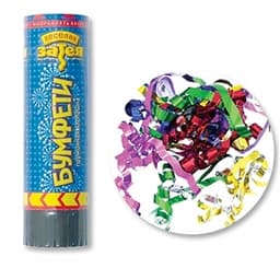 Хлопушка Бумфети 16см пруж.серпант.фольг