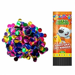 Хлопушка пружинная Ми-Ми-Мишки блеск мини конфетти 11 см Хлопушка пружинная Ми-Ми-Мишки блеск мини конфетти 11 см