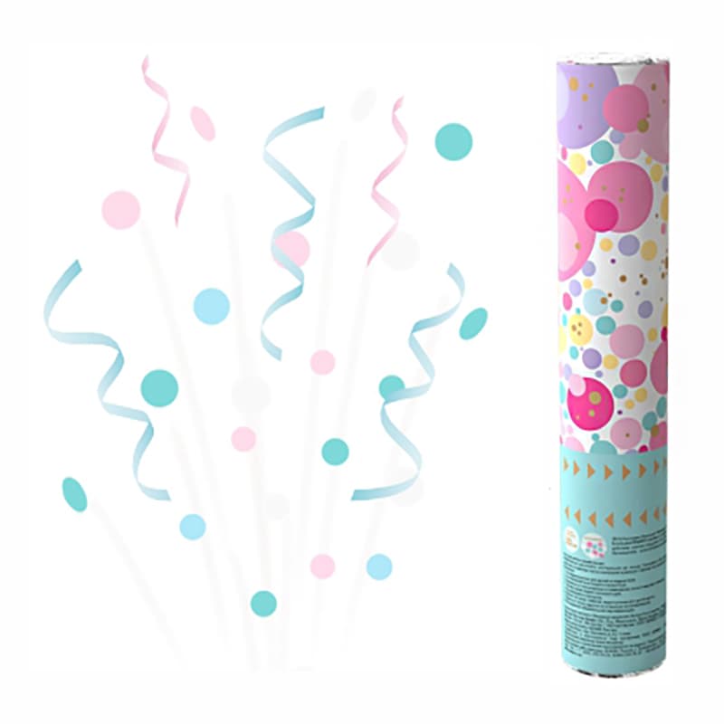 Хлопушка Разноцвет Макаронс 20 см / 1 шт. /