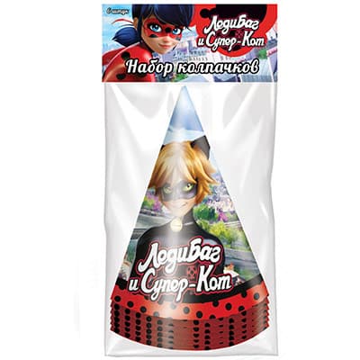 Колпачок Леди Баг и Супер-Кот(Супер-Кот)/6шт Колпачок Леди Баг и Супер-Кот(Супер-Кот)/6шт