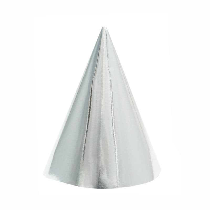 Колпаки фольгированные Серебро / набор 6 шт. /