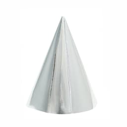 Колпаки фольгированные Серебро / набор 6 шт. /